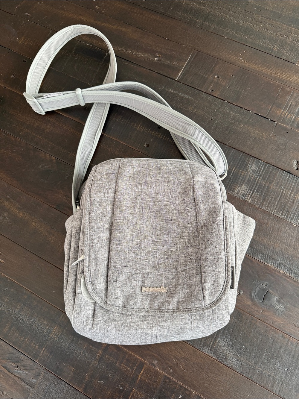 Pacsafe Gray Crossbody RFID Bag - anti theft